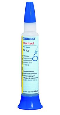 WEICON - 1-Komponenten Cyanacrylatkleber Contact VA 100 - 60 g - Sekundenkleber ...
