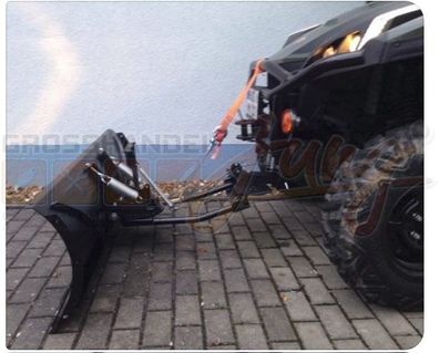 Massives Schneeschild 190 cm 4x4 Quad ATV komplett Set für front Geräteträger©