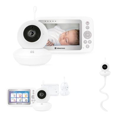 Kikkaboo Babyphone Aneres FHSS-Technologie, Schlaflieder, Nachtsicht, Alarm