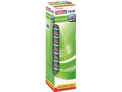 tesa Klebefilm tesafilm Eco & Clear 57070-00000 15mmx10m 10 St./Pack