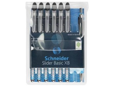 Schneider Kugelschreiber Slider XB 50-151276 schwarz 6 St./Pack