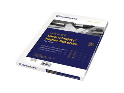 Soennecken Etikett 5759 70x36mm weiß 2.400 St./Pack