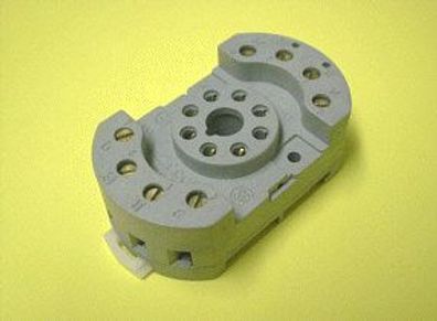 Montagesockel 8-polig Platte Steck-Sockel Gehäuse für Hutschiene Stromschiene