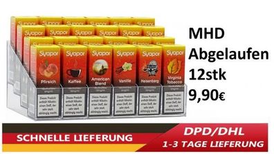 E Liquid / eShishas 12 Flaschen MHD Abgelaufen Svapor Liquids