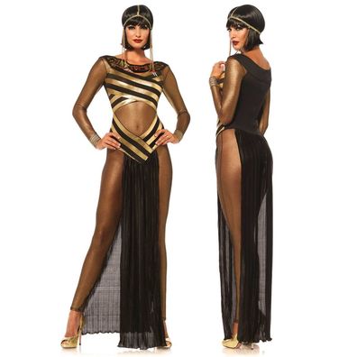 Goddess Isis Kostüm schwarz gold - Größe: S