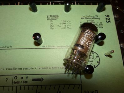 E-Röhre Cifte-Radio UF41 Tube 6 mA Rimlock Valve auf Funke W19 geprüft BL-2132