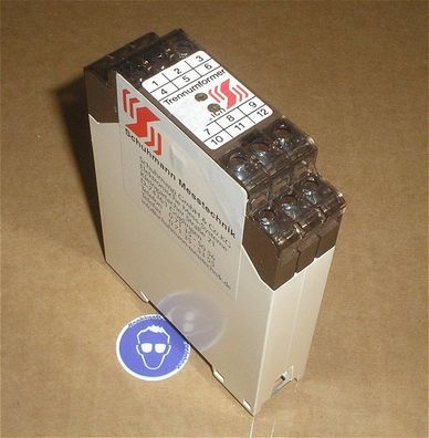 Trennverstärker 24V Volt DC Widerstand 0-300kOhm 0-4-20mA WU3.04 G + SdfkPlakette