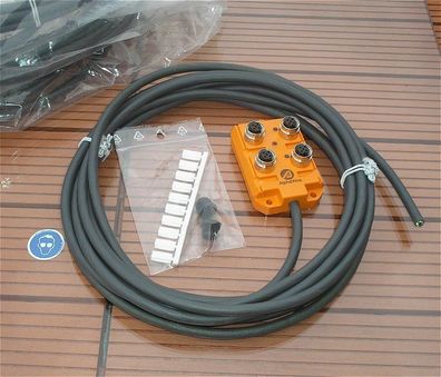 Verteiler Box orange M12 actuator sensor 5m Kabel AlphaWire 916-5M NC032 334275