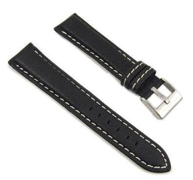 Minott Ersatzband Uhrenarmband Leder Imola schwarz 20mm 10102S
