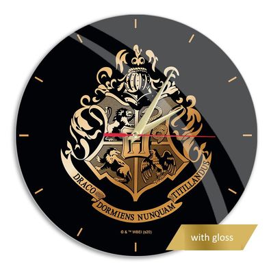 Wanduhr glänzend Harry Potter Uhr Clock Hogwarts