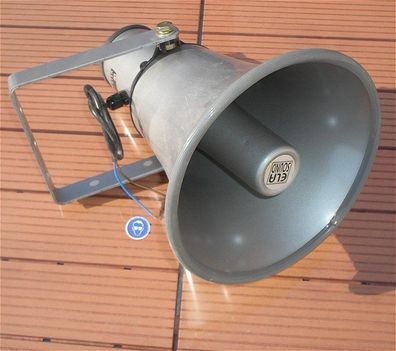 Horn Lautsprecher ELA 100V Volt PA Audio 5 7,5 10 15VA W DH-015R + SdfkPlakette