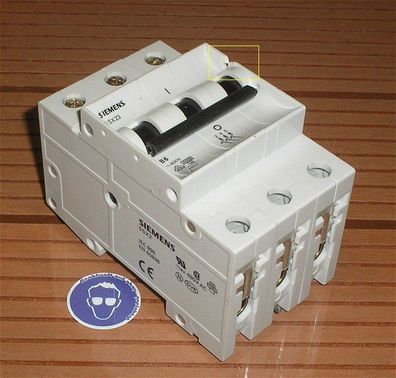 Leitungsschutzschalter LS Automat Sicherung B6 6A Ampere 3polig Siemens 5SX23