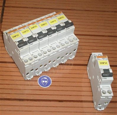Leitungsschutzschalter LS Automat Sicherung C1 A Ampere 2polig Merlin Gerin