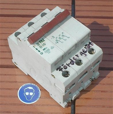 Leitungsschutzschalter LSS Automat Sicherung B16 16A Ampere 3polig Moeller FAZ