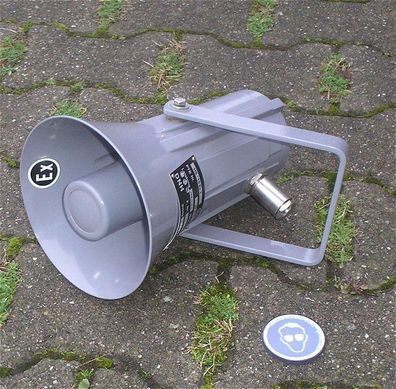 Lautsprecher Druckkammer Horn PA ELA 100V Volt 15W DNH HS-15 Ex T + SdfkPlakette