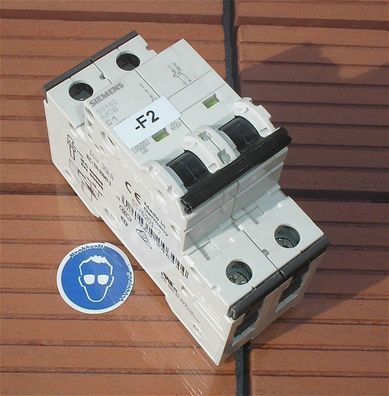 Leitungsschutzschalter LS Automat Sicherung C1 A Ampere 2polig Siemens 5SY62 MCB