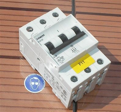Leitungsschutzschalter LS Automat Sicherung C13 A Ampere 3polig Siemens 5SX23 ld