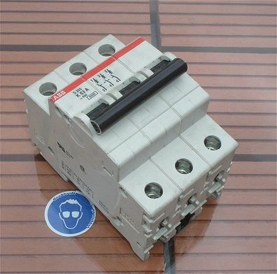 Leitungsschutzschalter LS Automat Sicherung K63 A Ampere 3polig ABB S203