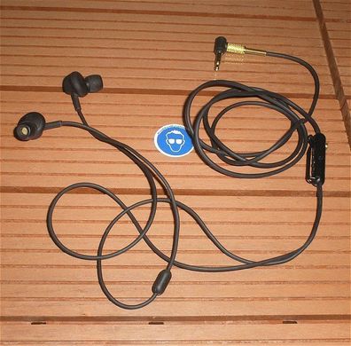Mini Kopfhörer In Ear Klinke 3,5mm 4polig Marshall + SdfkPlakette