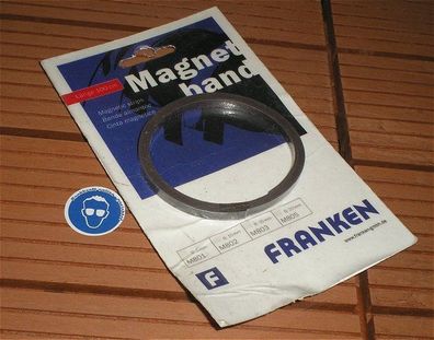 Magnetband schwarz 5mm x 1m Franken GmbH M801 10 4016946052733 + SdfkPlakette