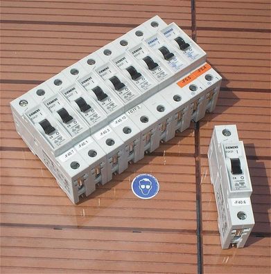 10x Leitungsschutzschalter LSS Automat Sicherung C6 6A Ampere Siemens