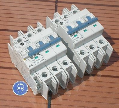 2 Leitungsschutzschalter LSS Automat Sicherung C10 A Ampere 3polig + SdfkPlakette