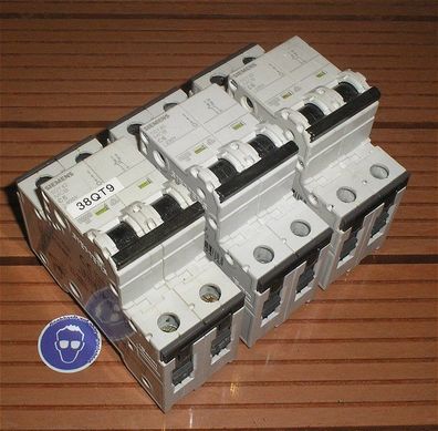 3x Leitungsschutzschalter LS Automat Sicherung C6 A Ampere 2polig Siemens