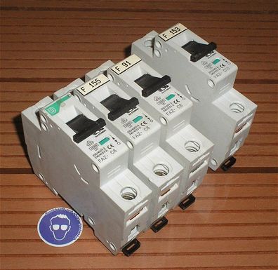 3x Leitungsschutzschalter LSS Automat Sicherung C6 A Ampere 1x C10 + SdfkPlakette