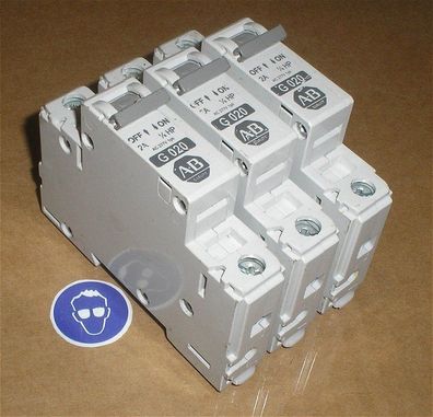 3x Sicherung Sicherungen 2A Ampere 1polig AB Allen Bradley G020 + SdfkPlakette