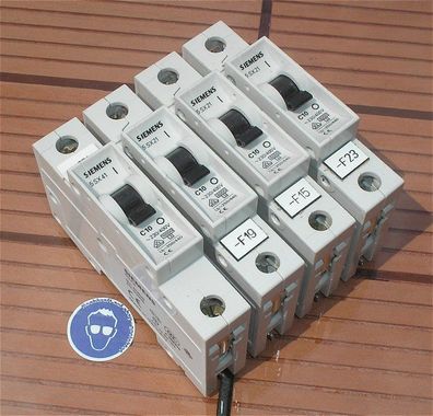 4x Leitungsschutzschalter LSS Automat Sicherung C10 10A Ampere Siemens