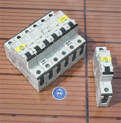7x Leitungsschutzschalter LSS Automat Sicherung C10 10A Ampere Siemens 5SY41 MCB