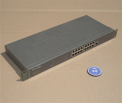 16Port 10 100Mbps 1Port Gigabit Switch RJ45 TP Link TL-SL1117 + SdfkPlakette