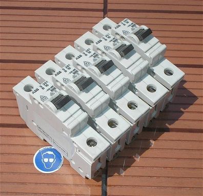 5x Leitungsschutzschalter LS Automat Sicherung B16 A Ampere 1polig ABB