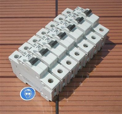 7x Leitungsschutzschalter LS Automat Sicherung B10 A Ampere 1polig ABB