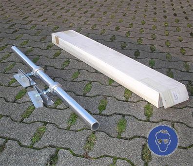 Aluminium Rohr ca 1m 100cm 40mm 4cm Halterung Alu Geländerhalter universal 30900