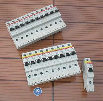 10x Leitungsschutzschalter LS Automat Sicherung C6 A Ampere 1polig + Hilfskontakt