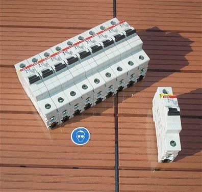 10x Leitungsschutzschalter LS Automat Sicherung C6 A Ampere 1polig ABB S201