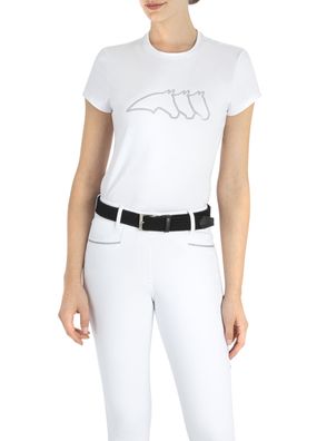 Equiline Damen T-Shirt Gleng White Weiß