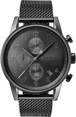 Hugo Boss Navigator Herrenuhr Chronograph Datum Armbanduhr HB1513674 Box Neu