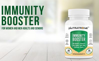 Nutratrone Natural Immunity Booster Kapseln – Kräuter-Ayurvedische 60 Kapseln