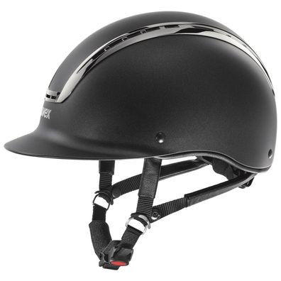 Uvex Reithelm suxxeed chrome black mat-metal blac