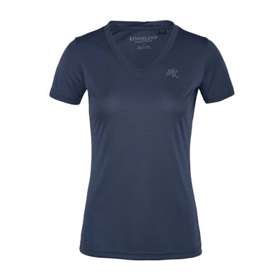 Kingsland Desma T-Shirt mit V-Ausschnitt für Damen Blau FS20