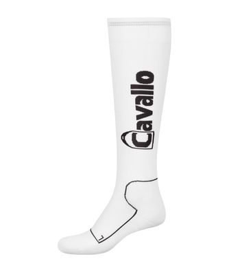 Cavallo Funktionsstrumpf Extra "Simo" white graphite Turnier Socken