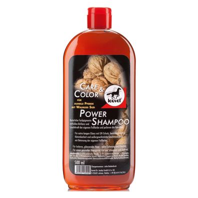 leovet Power Shampoo mit Walnuss für dunkle Pferde Care&Color 500ml