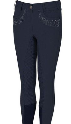 Pikeur Kinderreithose Kalotta Grip navy Silikon Vollbesatz