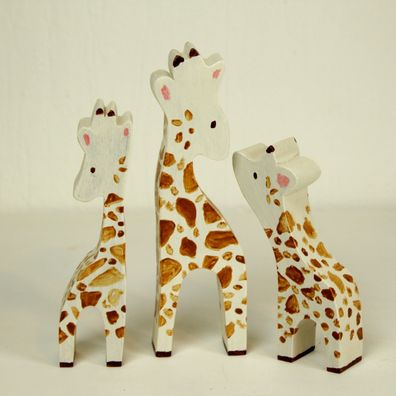 Giraffe DIY MDF 20cm Puzzle Dekofigur Handmade bemalt