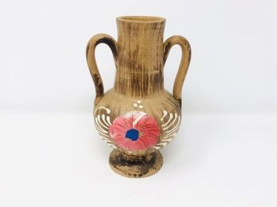 Keramik Vase in Form einer kleinen Amphore ca.14,5 cm groß (W8)