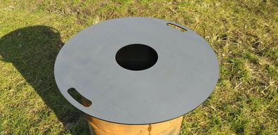 Feuerplatte Plancha für Stahlfässer Öltonnen Männer-Fondue Grillplatte Ø80cm 5mm