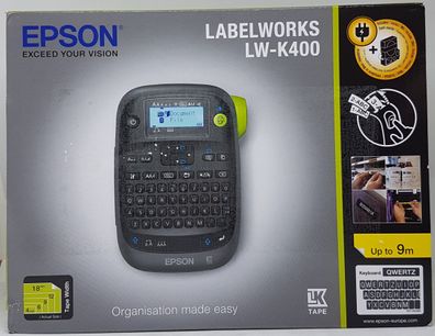 Epson LabelWorks LW-K400 Etikettendrucker Thermotransfer, C51CB70340, 6mm/ s, 180 ...