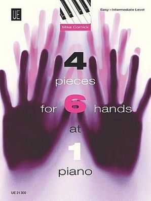 4 Pieces for 6 Hands at 1 Piano: 4 leichte bis mittelschwere Spielst?cke. f ...